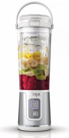 Φορητό μπλέντερ Ninja Blast BC151EUWH, 7,4W, 530 ml, ατσάλινη λεπίδα με 6 λεπίδες, θρυμματισμός πάγου, έως 10 κύκλοι, χωρίς BPA, USB-C, λευκό