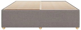 vidaXL Σκελετός Κρεβατιού Χωρίς Στρώμα Taupe 180x200 εκ. Υφασμάτινο