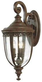 Φανάρι Απλίκα Φωτιστικό Τοίχου 3xE14 IP44 62cm English Bridle Elstead Lighting FE-EB2-L-BRB Μπρονζέ
