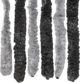 vidaXL Σήτα Εντόμων Γκρι &amp; Μαύρη 100 x 230 εκ. από Σενίλ