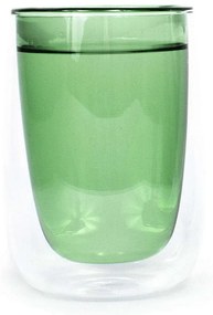 Ποτήρι Τσαγιού Doppler (Σετ 4Τμχ) SET-4-D200-G 240ml Clear-Green Fundamental Γυαλί