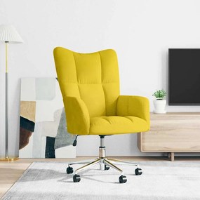 vidaXL Πολυθρόνα Relax Κίτρινο Μουσταρδί Βελούδινη