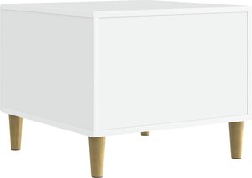 VidaXL Τραπεζάκι σαλονιού Λευκό 50 x 49 x 40 εκ Επεξεργασμένο Ξύλο