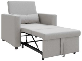 vidaXL Μονός καναπές-κρεβάτι Σκούρο γκρι 90 x 165 x 87 εκ. ύφασμα