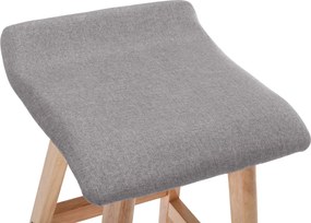 vidaXL Καρέκλα Μπαρ Ανοιχτό Γκρι Υφασμάτινη