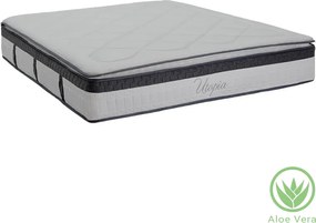 Στρώμα Utopia pakoworld pocket spring με ανώστρωμα aloe vera 30-32cm 160x200εκ