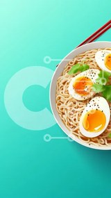 Intra Συλλεκτικό Ξύλινο Παζλ Plywood 4mm - Μπολ Ramen Noodles με μαλακά βραστά αυγά Σε Ξύλινο Κουτί - Διαστάσεις: 10x10 cm – 25 κομμάτια