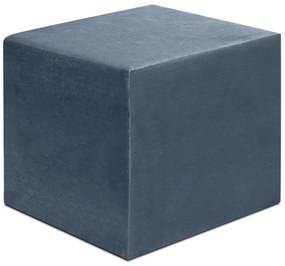 Σκαμπώ April Megapap βελούδινο χρώμα ανθρακί 40x40x40εκ.