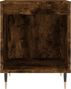 vidaXL Κομοδίνα 2 τεμ. Καπνιστή Δρυς 40 x 35 x 50 εκ. Επεξεργ. Ξύλο