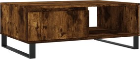 vidaXL Τραπεζάκι Σαλονιού Καπνιστή Δρυς 90x60x35εκ. Επεξεργασμ. Ξύλο