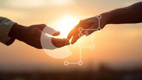 Intra Συλλεκτικό Ξύλινο Παζλ Plywood 4mm - Προσωπική στιγμή - Απλώνουν τα χέρια στο ηλιοβασίλεμα Σε Ξύλινο Κουτί - Διαστάσεις Puzzle: 10x10 cm – 25 κομμάτια