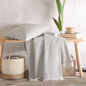 Ριχτάρι Silvana Grey Ρυθμός Armchair 160x180cm Cotton-Polyester