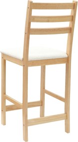 vidaXL Καρέκλες φαγητού 2 pcs Φυσικό 40 x 47,5 x 99,5 εκ
