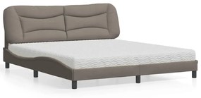 ΚΡΕΒΑΤΙ TAUPE 180X200 ΕΚ. ΥΦΑΣΜΑΤΙΝΟ 3208552