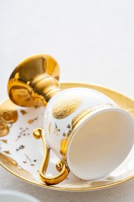 Stewehome Σετ πορσελάνιων φλιτζανιών καφέ για 6 άτομα Λευκό