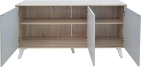 Μπουφές Billie pakoworld sonoma-γκρι 149x40x77εκ