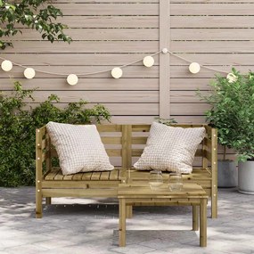 vidaXL Corner Sofa 2 τμχ. Treated pinewood under high pressure