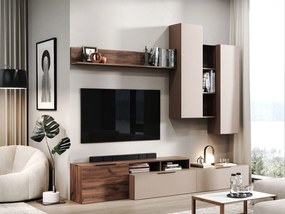 Σύνθετο Σαλονιού EMELIA Livorno Oak/Toffy Μ240xΠ45xΥ202.5