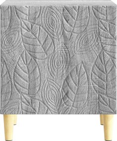 vidaXL Κομοδίνο 2 τεμ. Γκρι Sonoma 43 x 34,5 x 50 εκ
