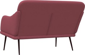 vidaXL Πάγκος Μπορντό 110x76x80 εκ. Υφασμάτινος