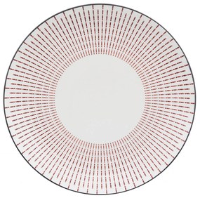 Πιάτο Φαγητού Ρηχό (Φ26) S-D Lunis Red 160557B
