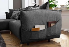 Corner Sofa-Bed Puffy - Anthracite Anthracite