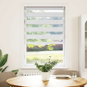 vidaXL Στόρι Ζέβρα 90,9 x 150 εκ. Πλάτος Υφάσματος 86,7 εκ. λευκό