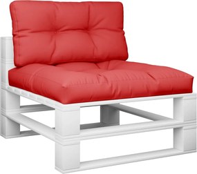 vidaXL Μαξιλάρια Παλέτας 2 τεμ. Κόκκινα Υφασμάτινα