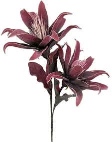 Τεχνητό Λουλούδι Γκουσμάνια 00-7088-1 15x95cm Bordo Marhome Foam