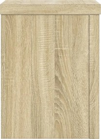 vidaXL Βάσεις Φυτών 2 Τεμ. Sonoma Δρυς 15x15x20 εκ. Επεξεργασμένο Ξύλο