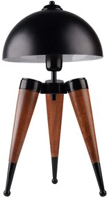 Φωτιστικό Επιτραπέζιο 534LUN5207 Φ25x50cm 1xE27 40W Black-Walnut Opviq