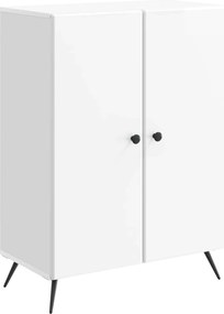 vidaXL Πλαϊνό γραφείο Γυαλιστερό Λευκό 66 x 34,5 x 90 εκ