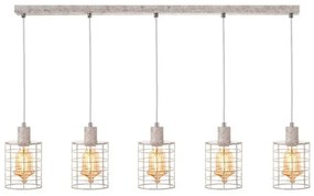 Κρεμαστό Φωτιστικό Οροφής 5xE27 Φ23,2cm Πλέγμα Dublin Aca-GN735PAW-Σκουριασμένο GN735PAW