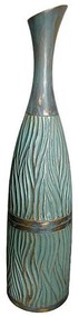 Βάζο 0038-223-035 14x14x60,5cm Veraman-Gold Polyresin