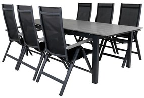 Σετ Τραπέζι και καρέκλες Dallas 695, Polyξύλο, 80 kg, Μέταλλο, Ύφασμα | Epipla1.gr