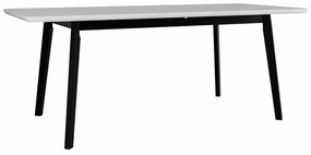 Τραπέζι Victorville 185, Μαύρο, Άσπρο, 75x90x160cm, 39 kg, Επιμήκυνση, Ινοσανίδες μέσης πυκνότητας, Ξύλο, Μερικώς συναρμολογημένο, Ξύλο: Οξιά