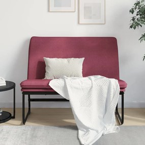 vidaXL Πάγκος μπορντό 100x75x76 εκ. Υφασμάτινη