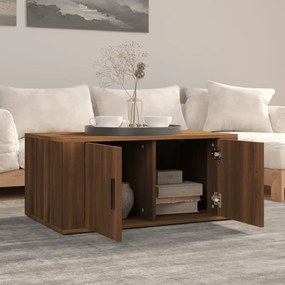 vidaXL Τραπεζάκι Σαλονιού Καφέ Δρυς 80x50x36 εκ. Επεξεργασμ. Ξύλο