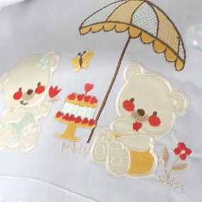 Πετσέτες Παιδικές Σετ Cake White - Yellow Ρυθμός 2τμχ Towels Set 100% Cotton