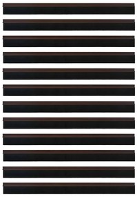 vidaXL Αυτοκόλλητες σφραγίδες πόρτας 12 pcs Καφέ 100 cm