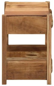 vidaXL Τραπεζάκι Πλευράς Καφέ 43 x 32 x 46 εκ Μασίφ ανακυκλωμένο ξύλο