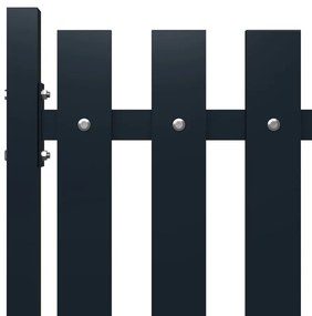 vidaXL Πάνελ Περίφραξης Ανθρακί 178x75 εκ. Ατσάλι με ηλεκτροστατική βαφή πούδρας