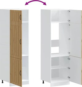 vidaXL Ντουλάπι κουζίνας "Lucca" Artisan Oak Engineered Wood