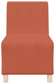 vidaXL Καθίσμα Σαλονιού 3 pcs Πορτοκαλί 55 x 74 x 82 εκ. Βελούδο