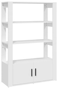 Ντουλάπι Λευκό 80 x 30 x 119,5 εκ. από Επεξεργασμένο Ξύλο - Λευκό