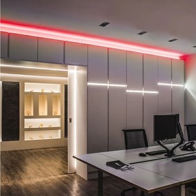 LED V-TAC NEON STRIP 24V 10m Κόκκινο 2516