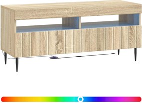 vidaXL Ντουλάπα LED Τηλεόρασης Sonoma Δρυς Επεξεργασμένο Ξύλο