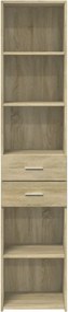 vidaXL Ντουλάπι Sonoma Δρυς 40x42,5x185 εκ. από Επεξεργασμένο Ξύλο