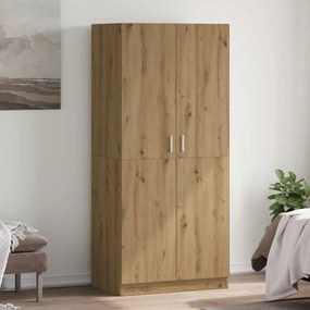 vidaXL Ντουλάπα Τεχνίτης Δρυς 80x52x180 εκ Επεξεργασμένο Ξύλο