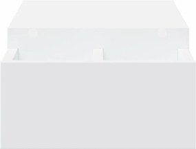 vidaXL Βάση Οθόνης με Αποθ. Λευκή 70x27x15 εκ. Επεξεργασμένο Ξύλο